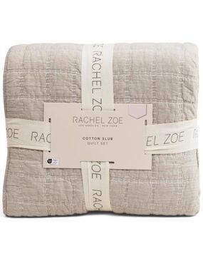 Rachel Zoe Cotton Slub Quilt Set -String